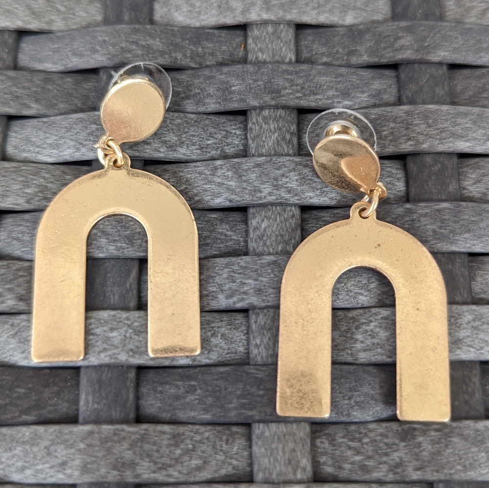 New! Gold Dangling Statement Earrings